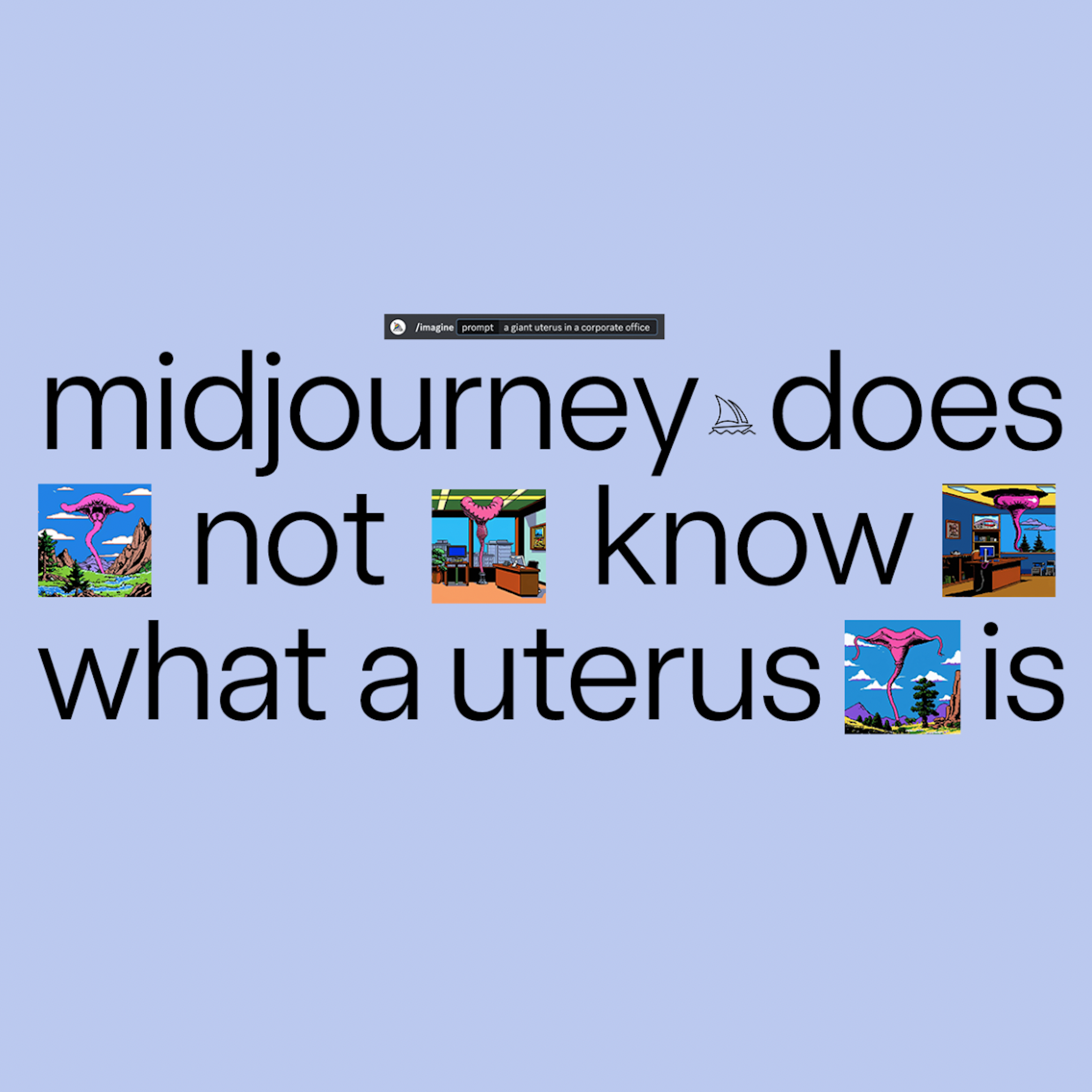 midjourney does not know what a uterus is